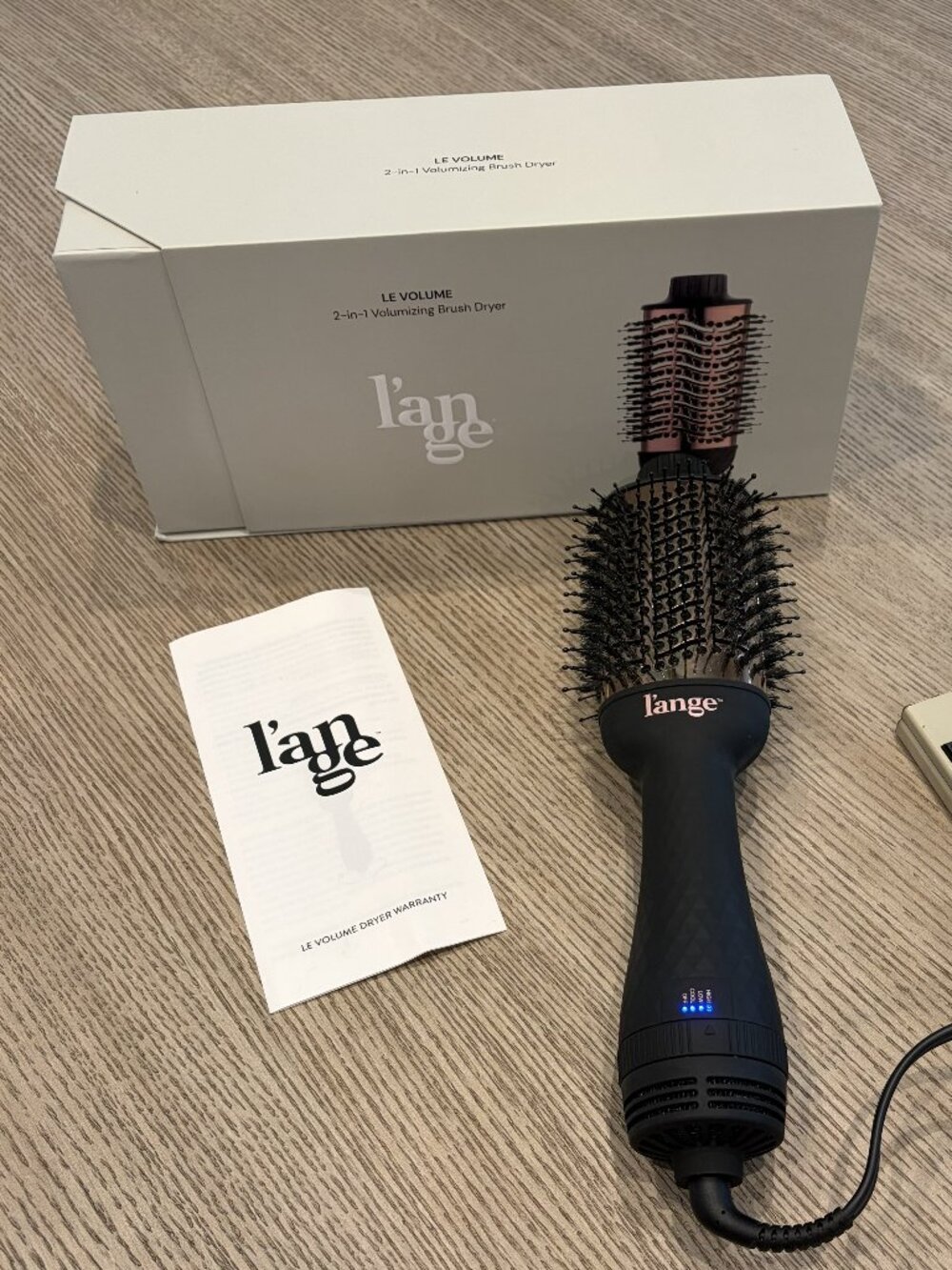 L'ange Le Volume 60MM 2-in-1 Volumizing Brush Dryer Black